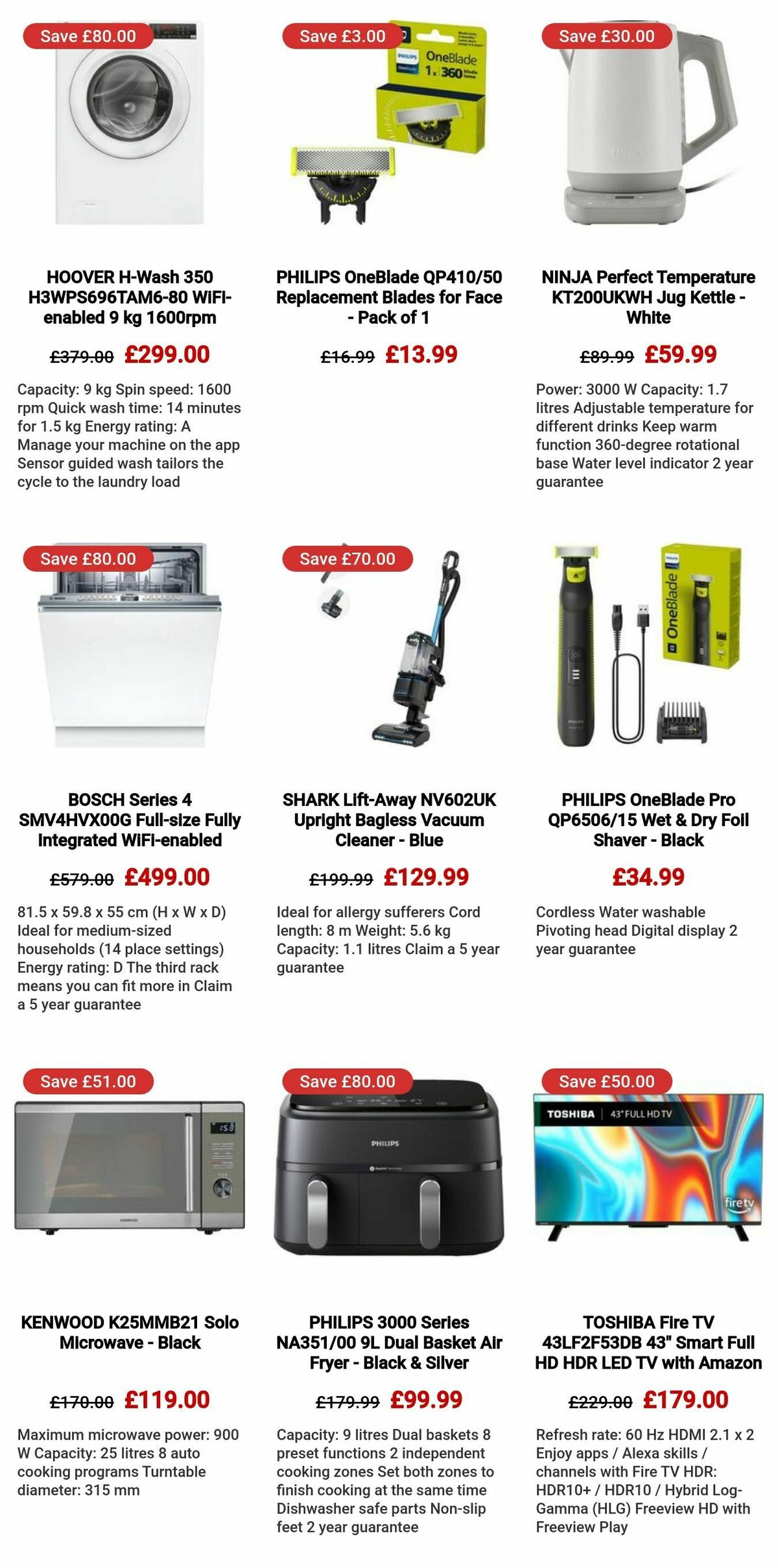 Currys Offers from 3 January