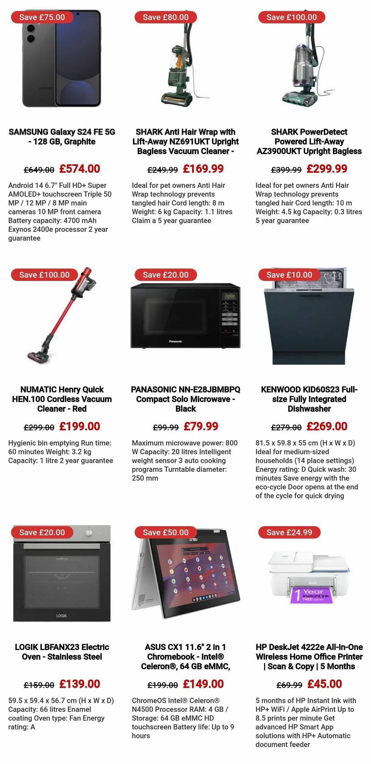 Currys Offers from 3 January