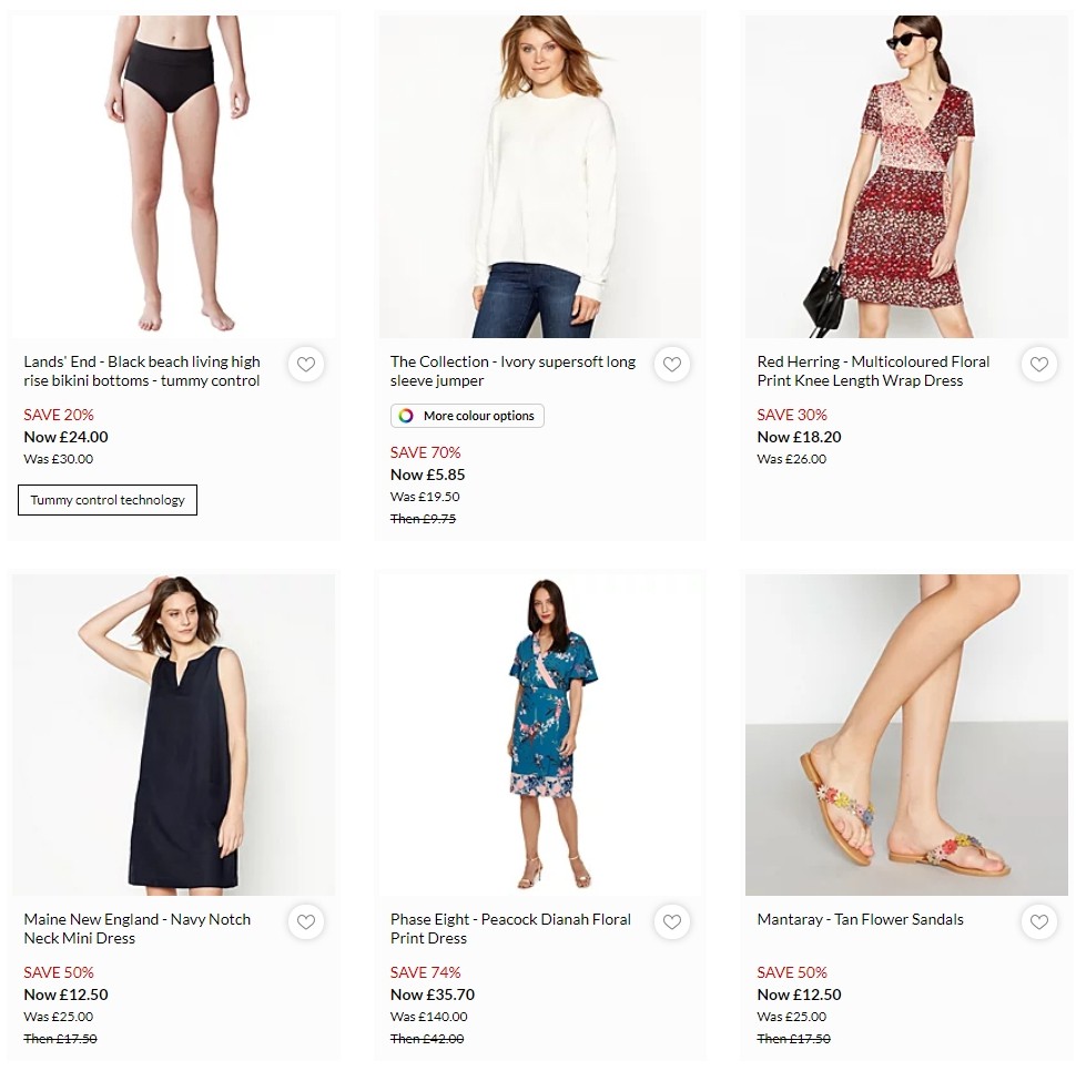 Debenhams Offers from 17 July