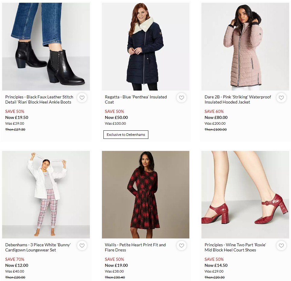 Debenhams Offers from 23 January