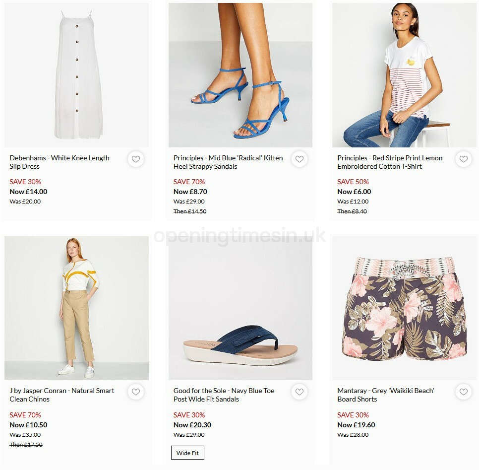 Debenhams Offers from 10 August