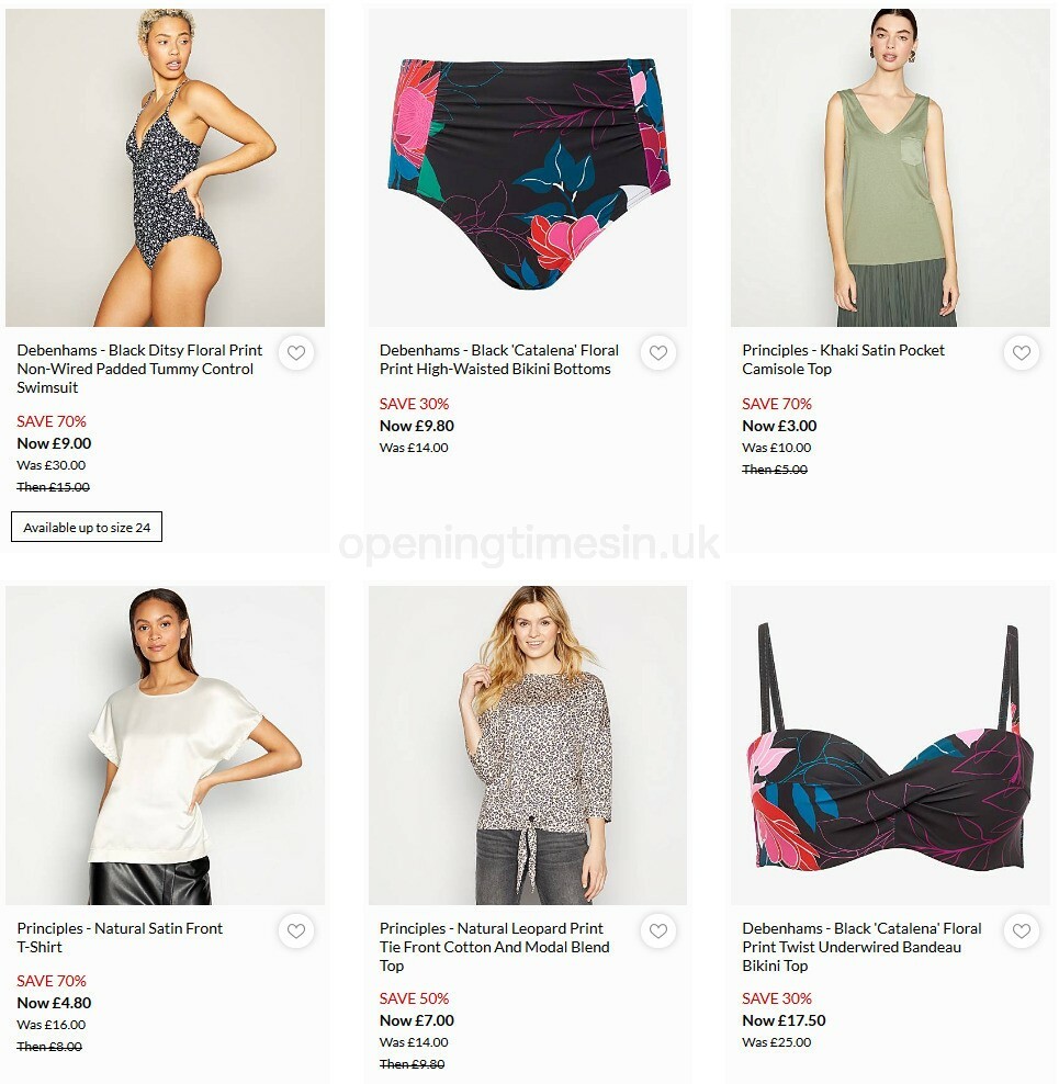 Debenhams Offers from 10 August