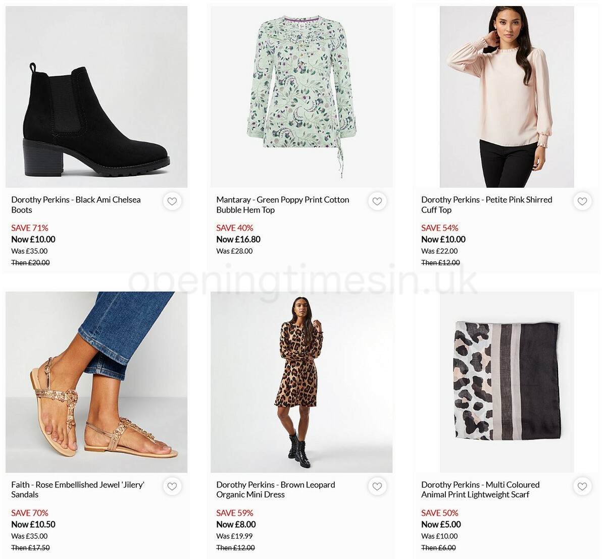 Debenhams Offers from 11 March