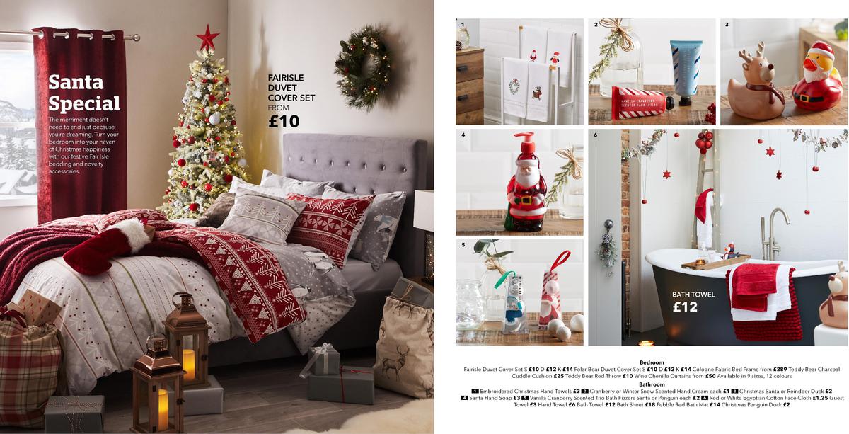 Dunelm Christmas Catalogue Offers from 28 October