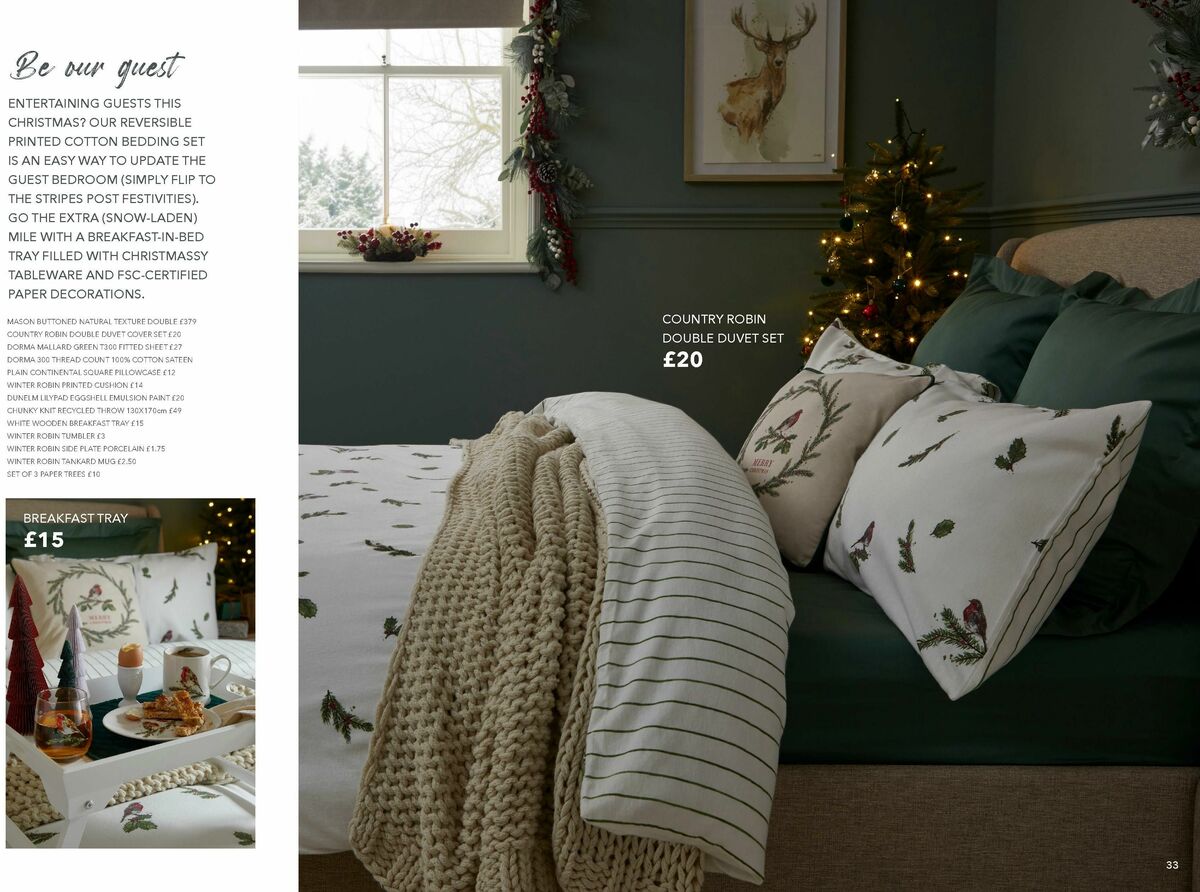 Dunelm Christmas Offers from 9 October