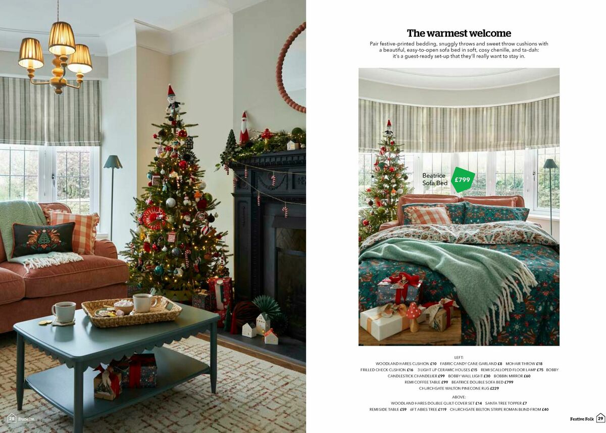 Dunelm Christmas Offers from 1 October