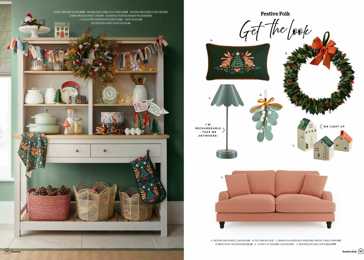 Dunelm Christmas Offers from 1 October