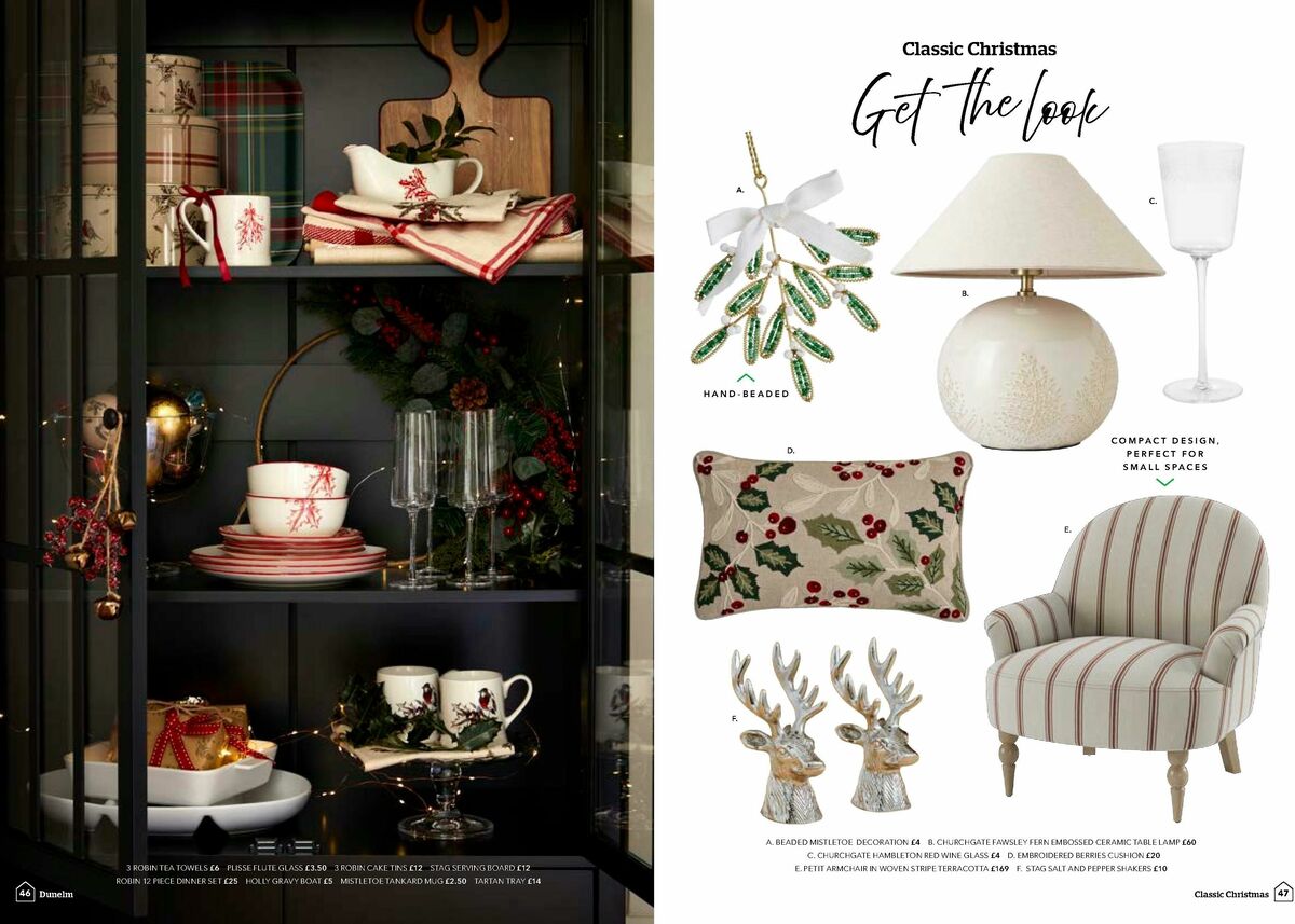 Dunelm Christmas Offers from 1 October