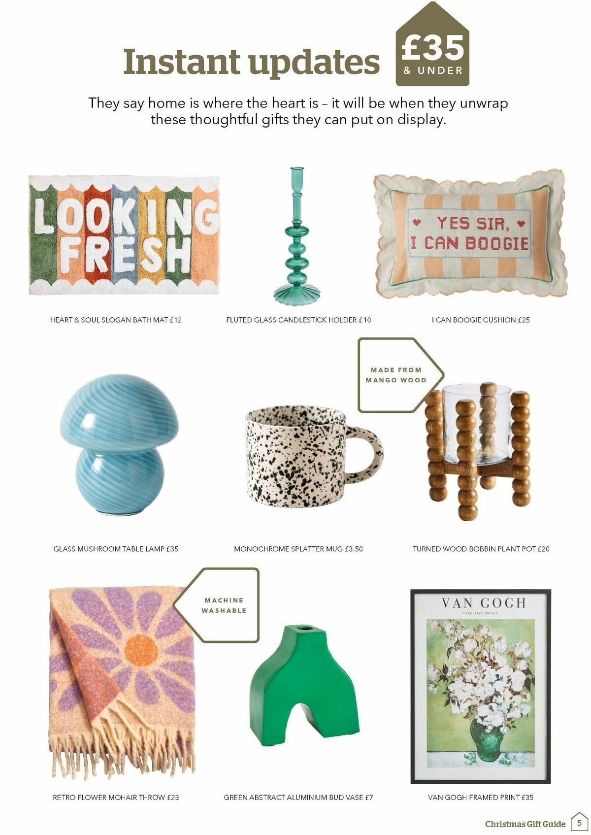 Dunelm Christmas Gift Guide Offers from 5 October