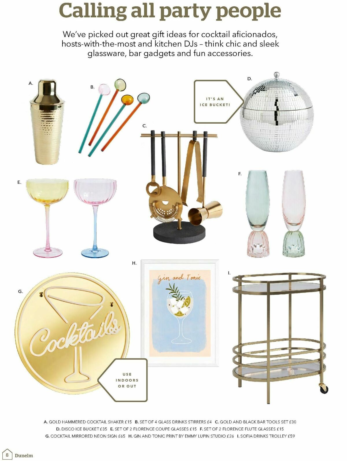 Dunelm Christmas Gift Guide Offers from 5 October