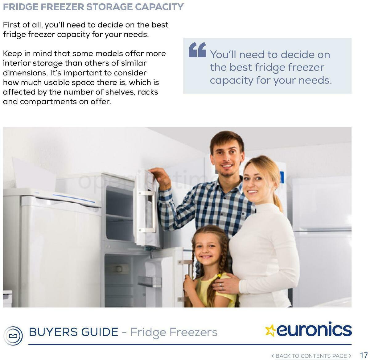 Euronics Fridge Freezers Buyers Guide Offers from 1 January