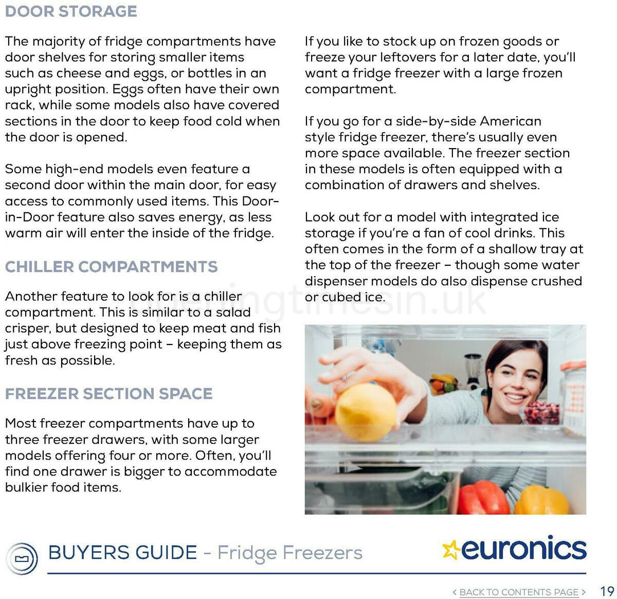 Euronics Fridge Freezers Buyers Guide Offers from 1 January