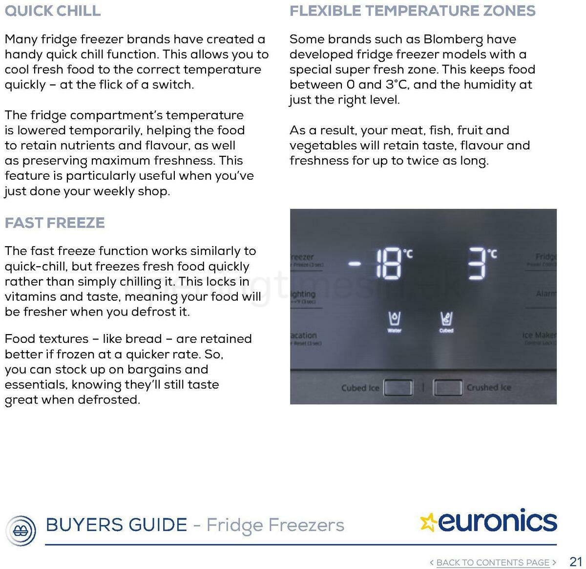 Euronics Fridge Freezers Buyers Guide Offers from 1 January