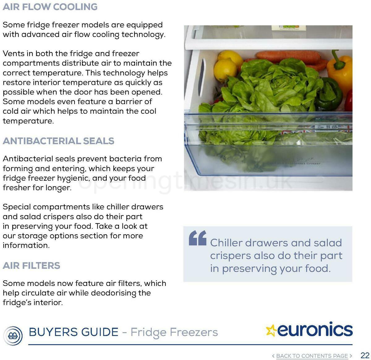 Euronics Fridge Freezers Buyers Guide Offers from 1 January