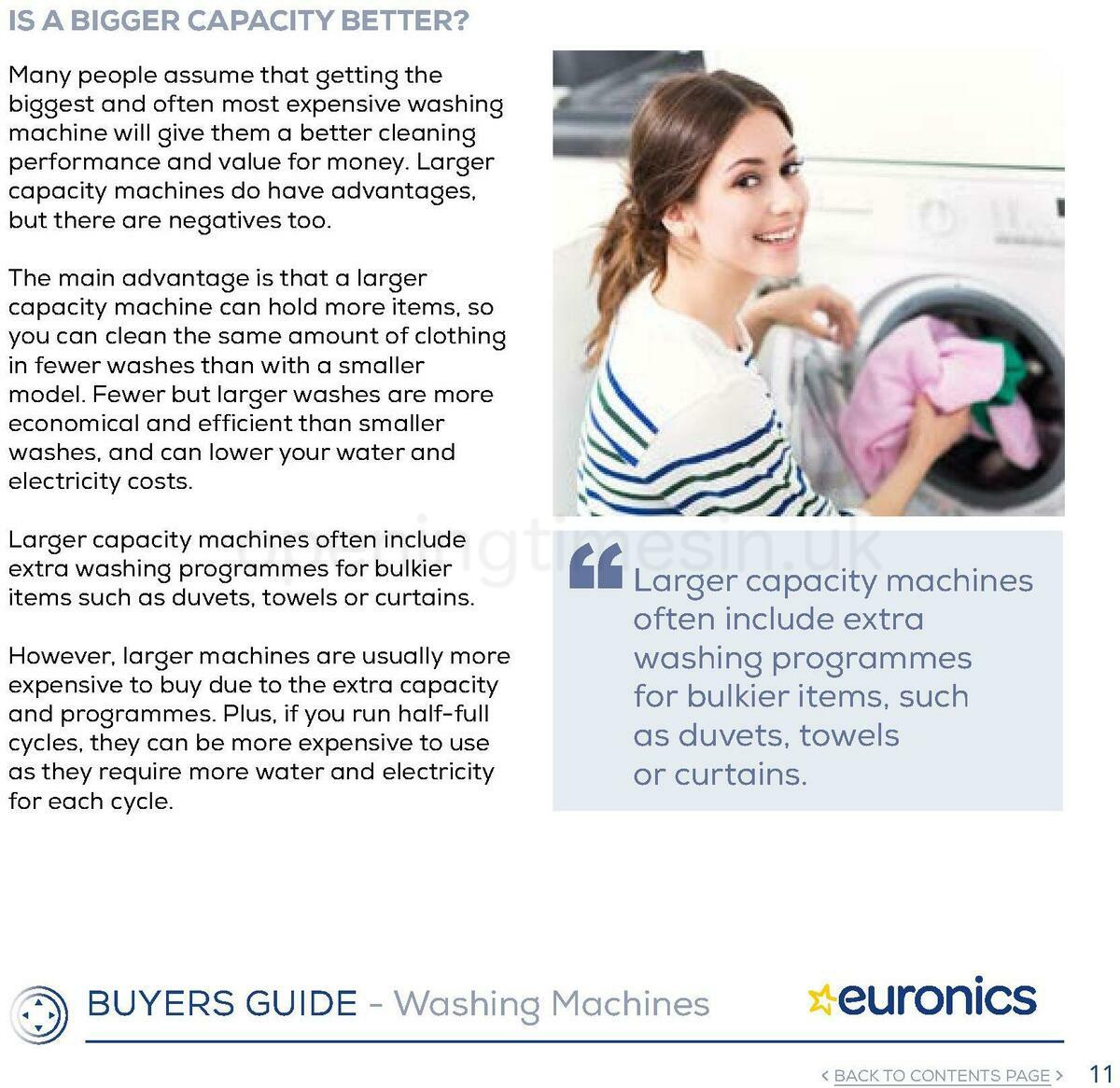 Euronics Washing Machines Buyers Guide Offers from 1 January