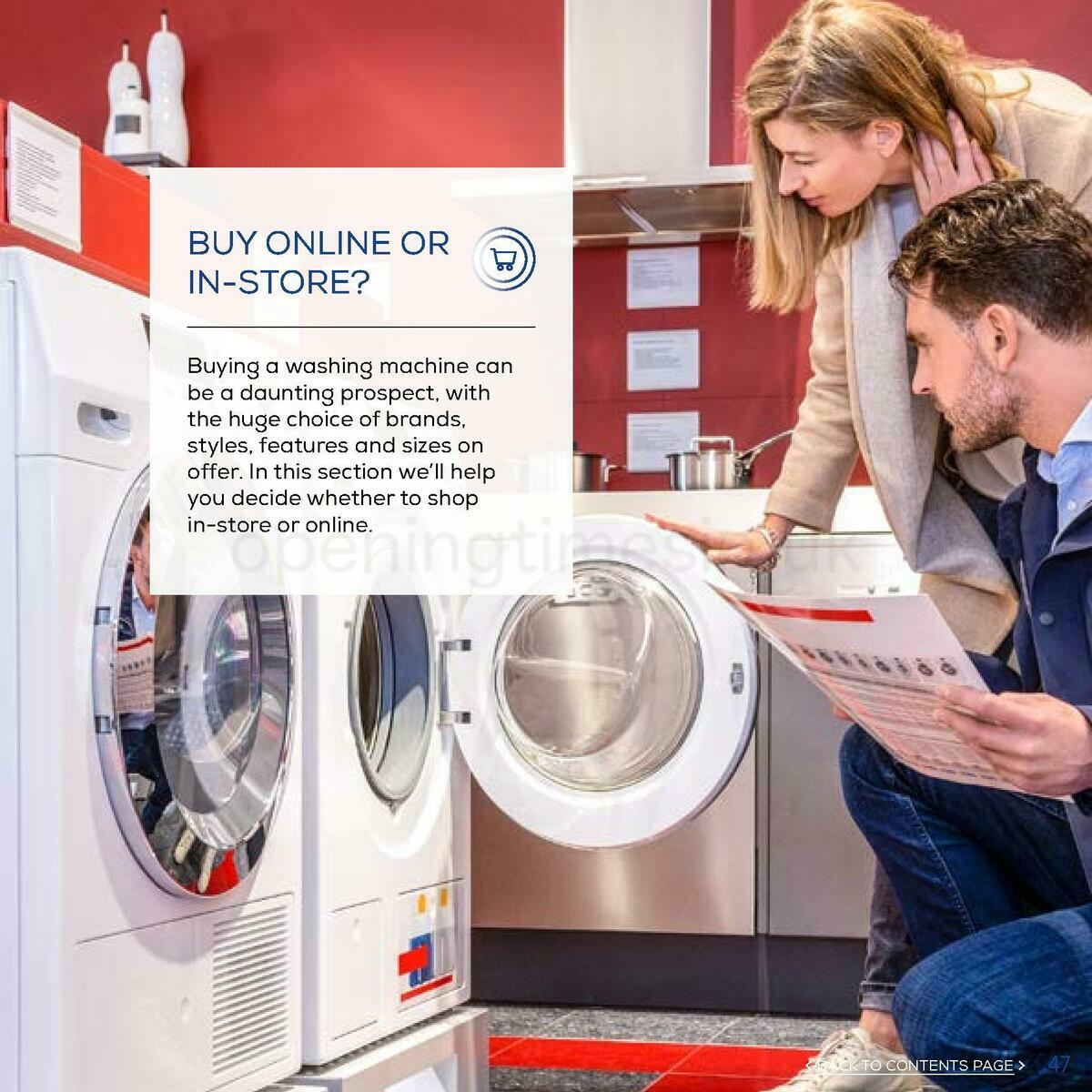 Euronics Washing Machines Buyers Guide Offers from 1 January