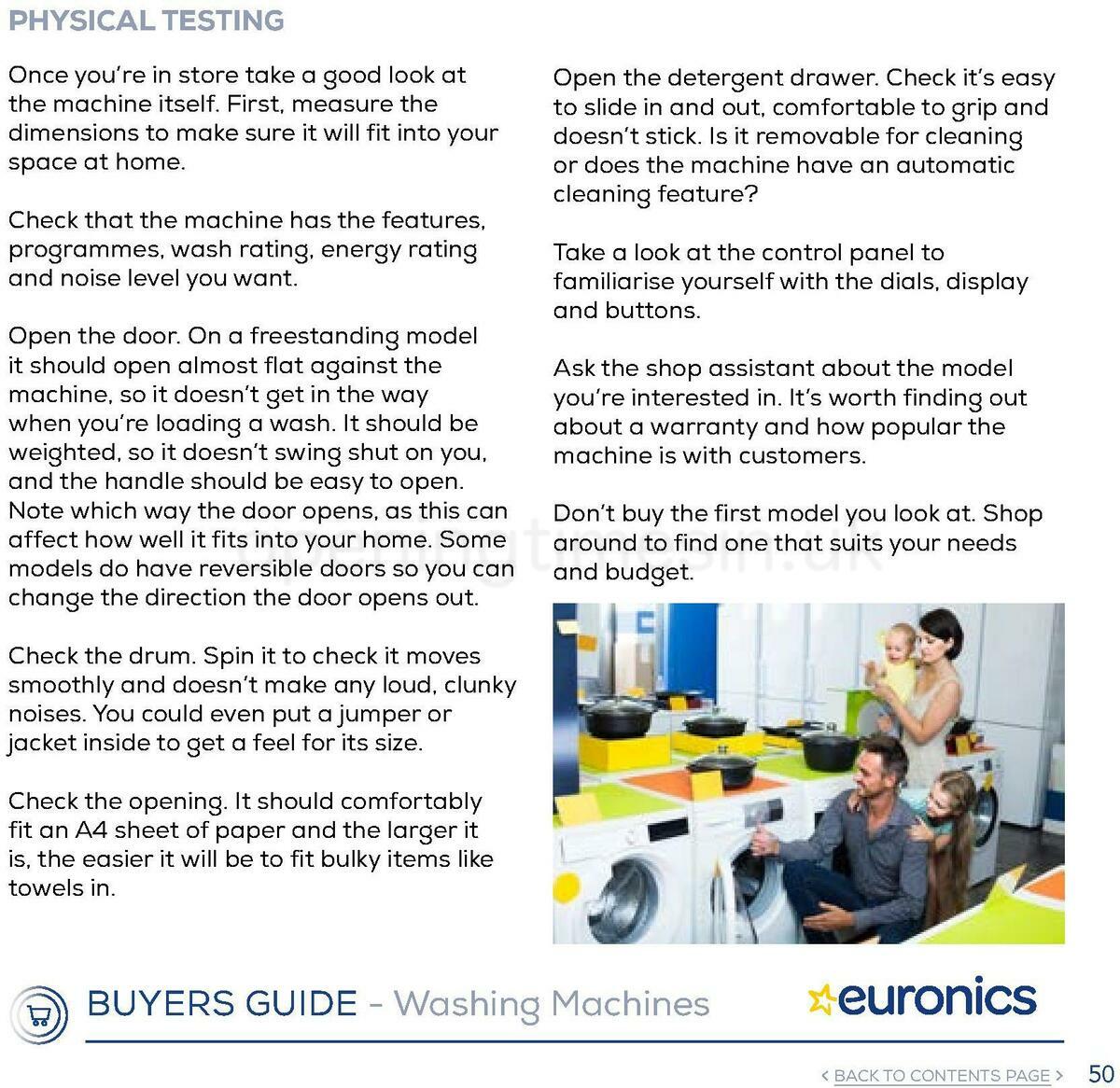 Euronics Washing Machines Buyers Guide Offers from 1 January