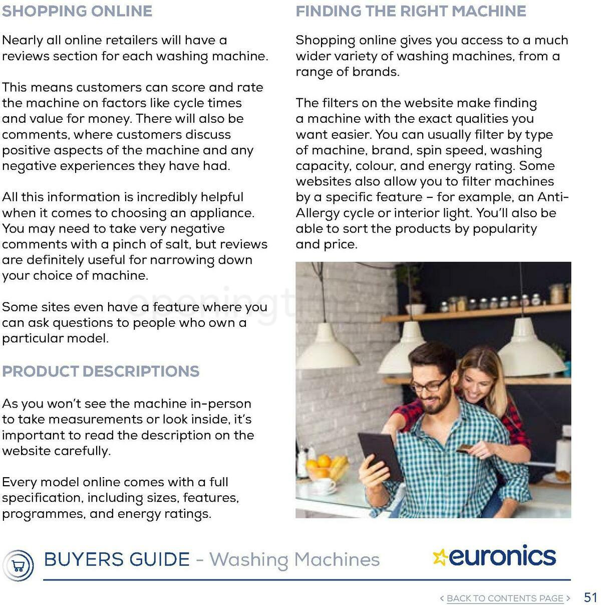 Euronics Washing Machines Buyers Guide Offers from 1 January