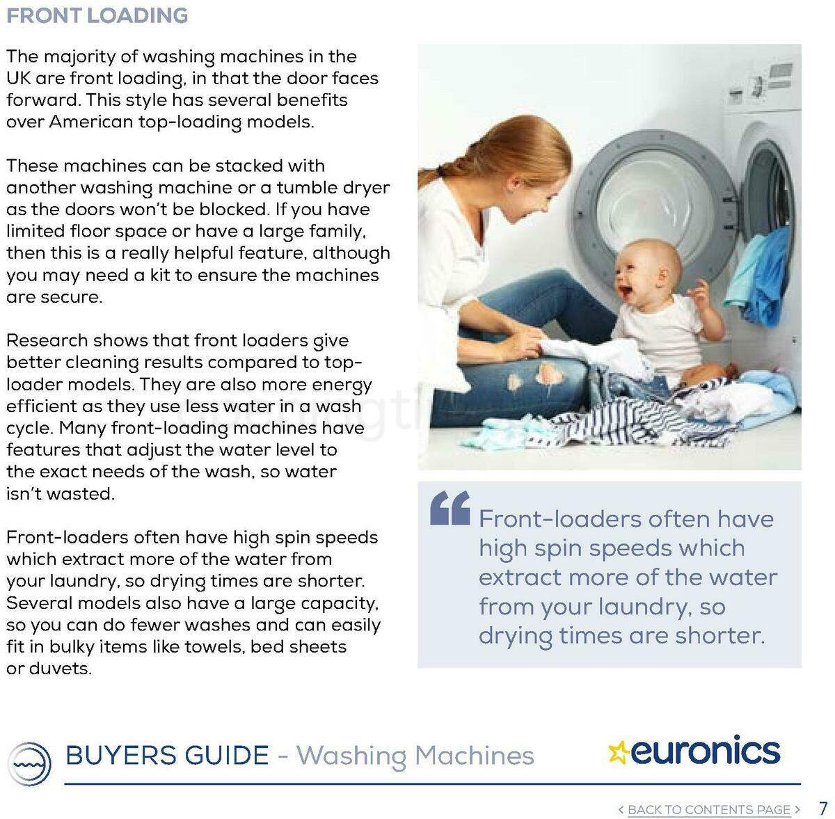 Euronics Washing Machines Buyers Guide Offers from 1 January