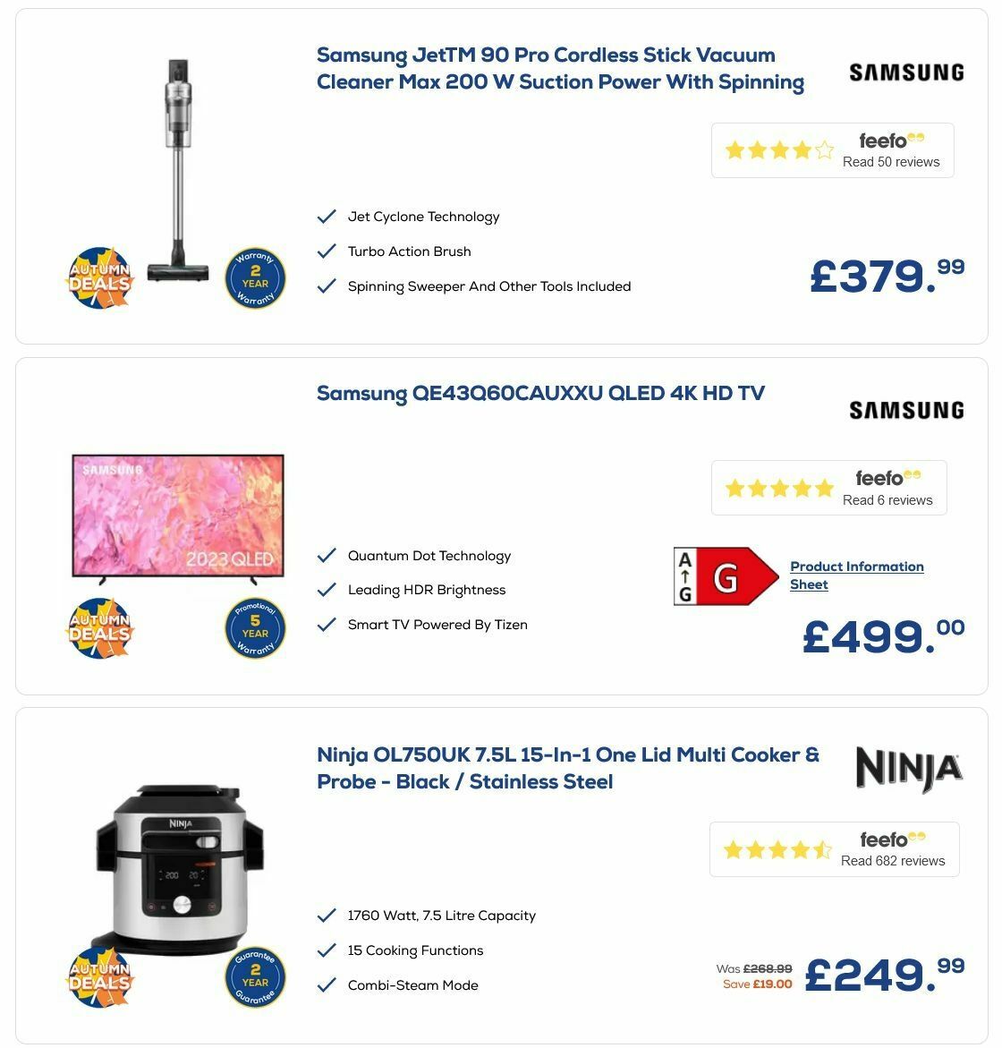 Euronics Offers from 11 September