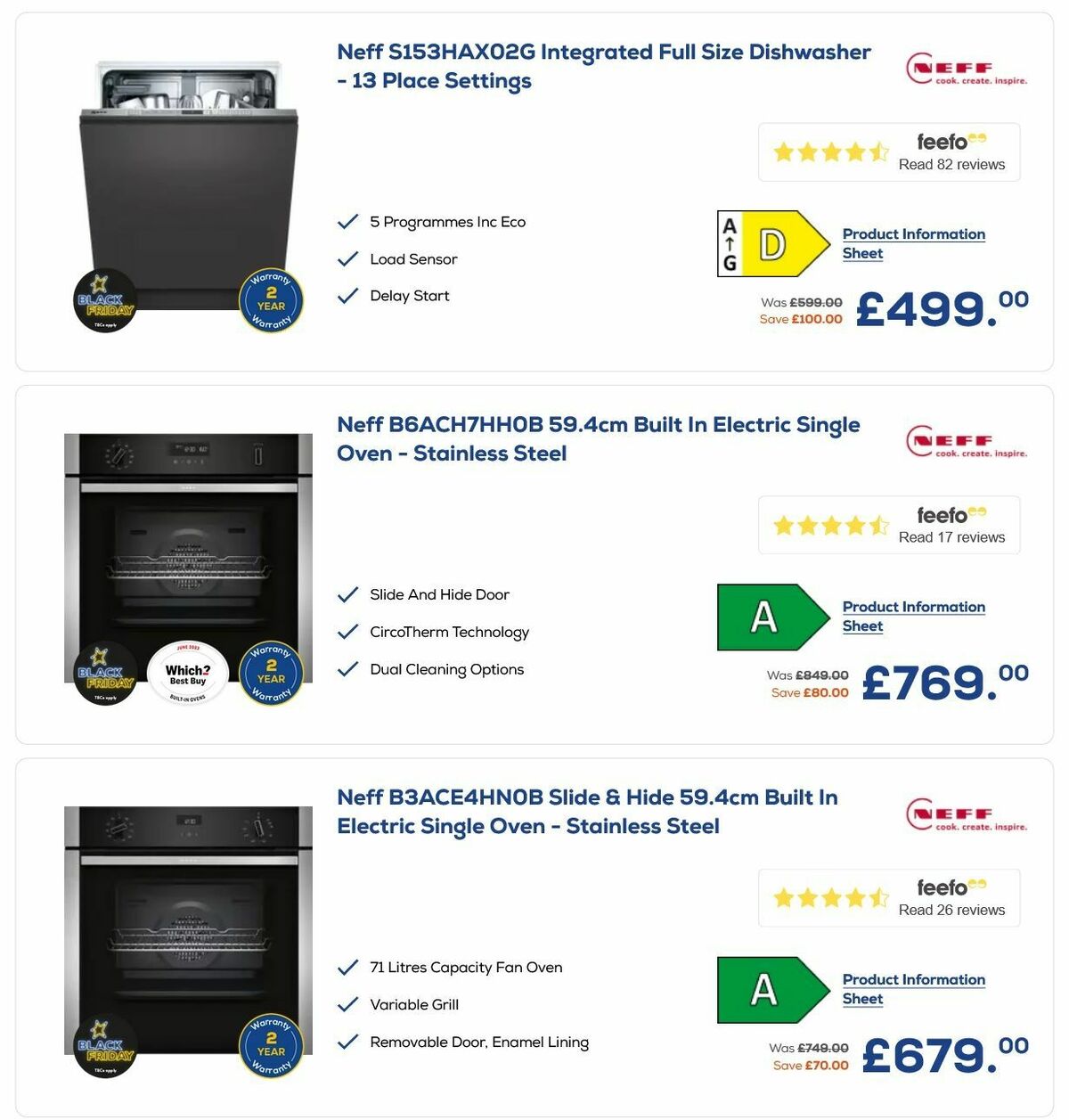 Euronics Offers from 1 November