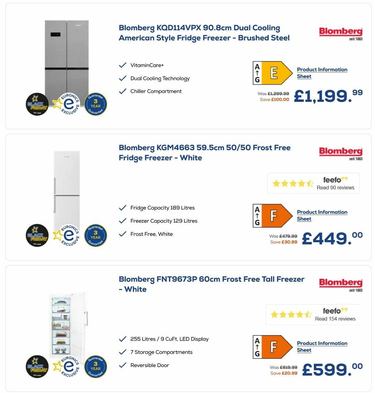 Euronics Offers from 1 November