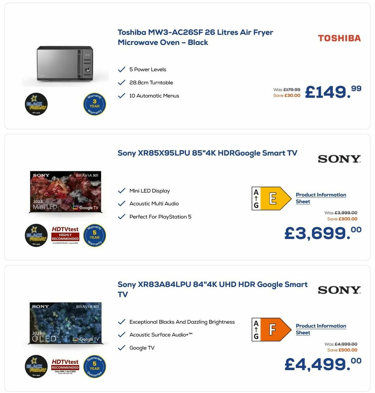 Euronics Offers from 1 November