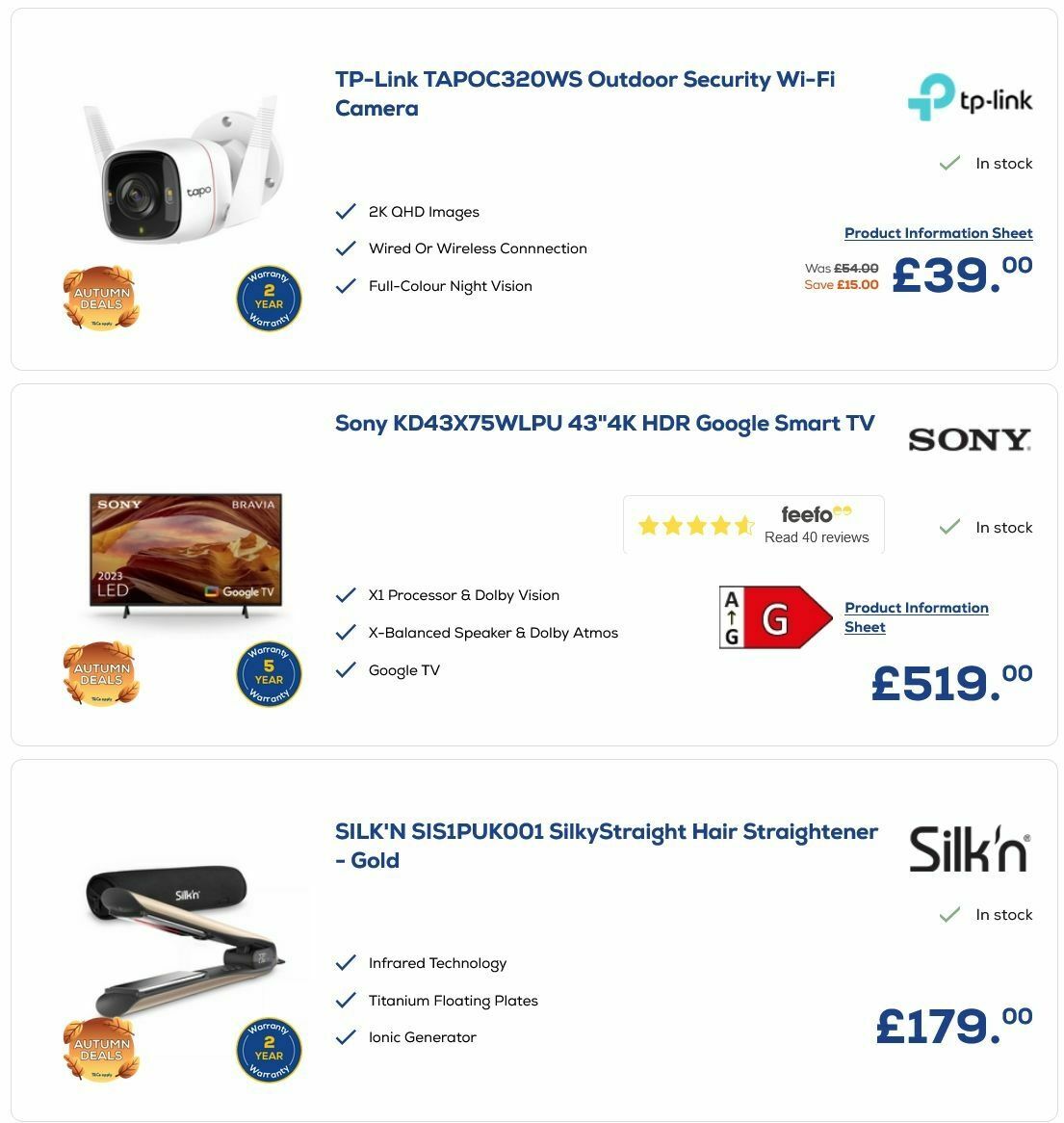 Euronics Offers from 11 September