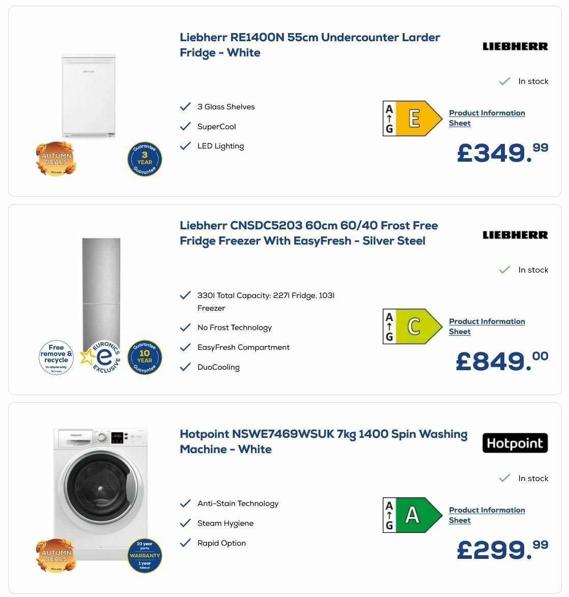 Euronics Offers from 11 September