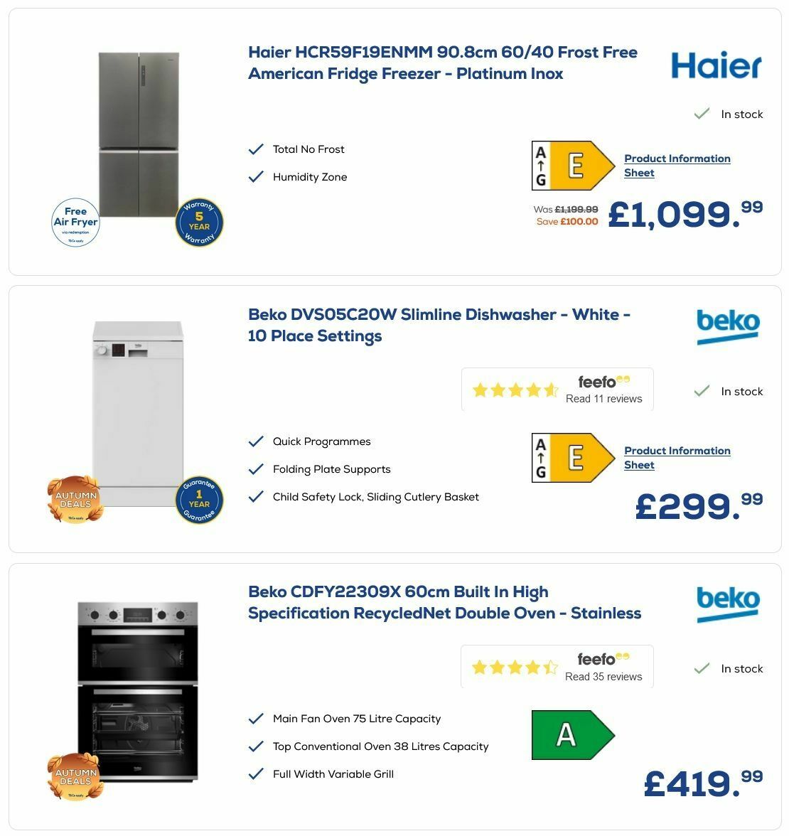 Euronics Offers from 11 September