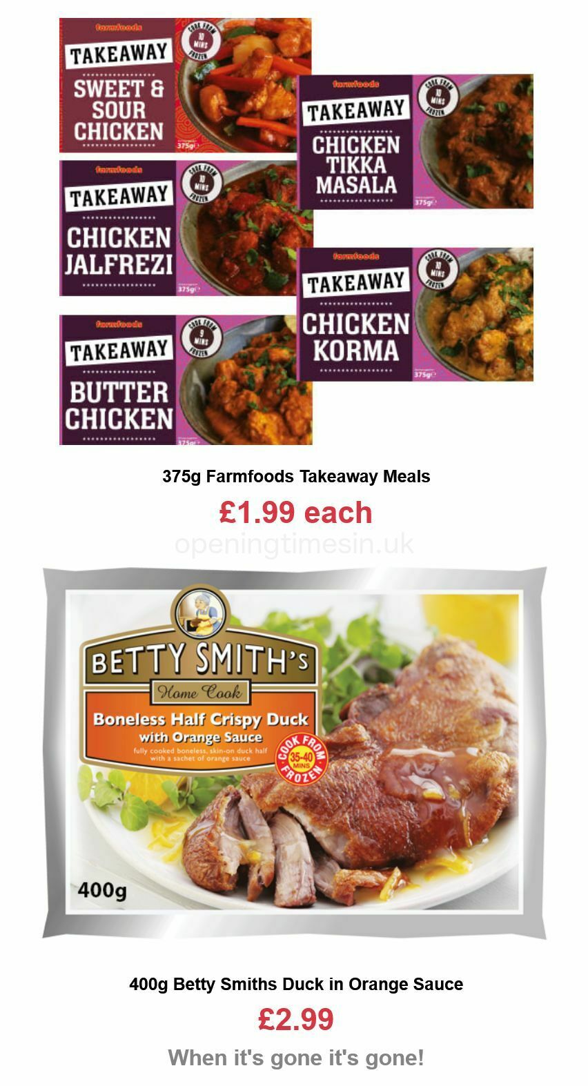 Farmfoods Offers from 11 April