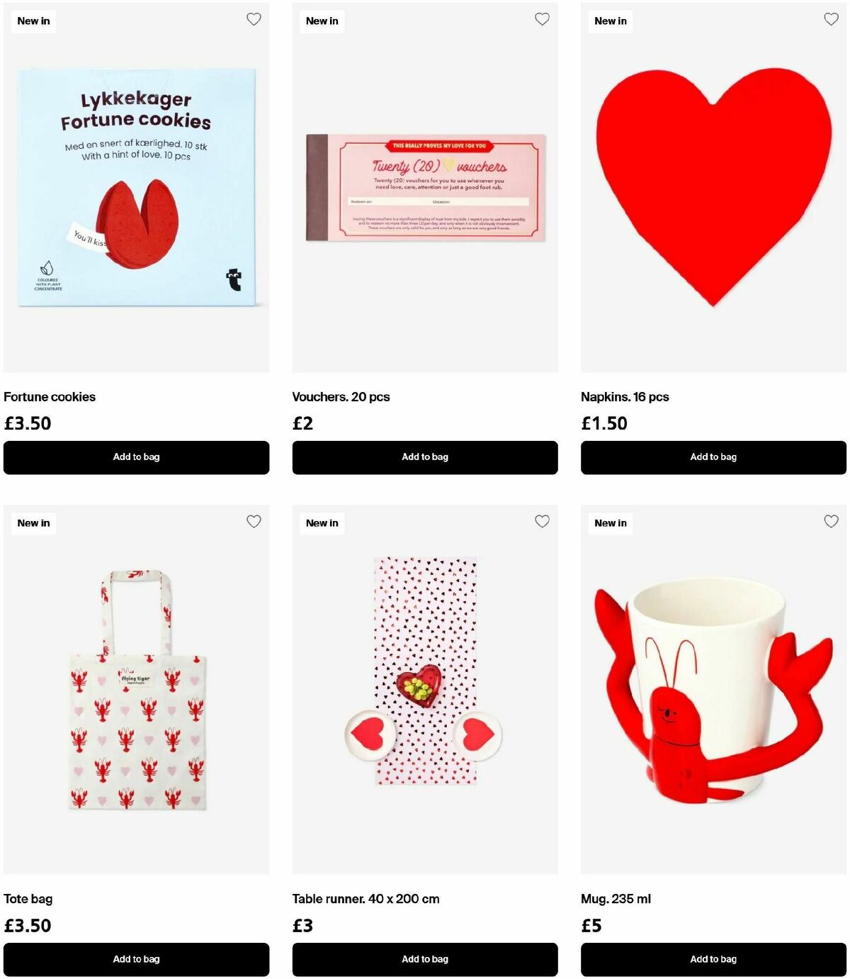 Flying Tiger Copenhagen Valentine's Day Offers from 13 January