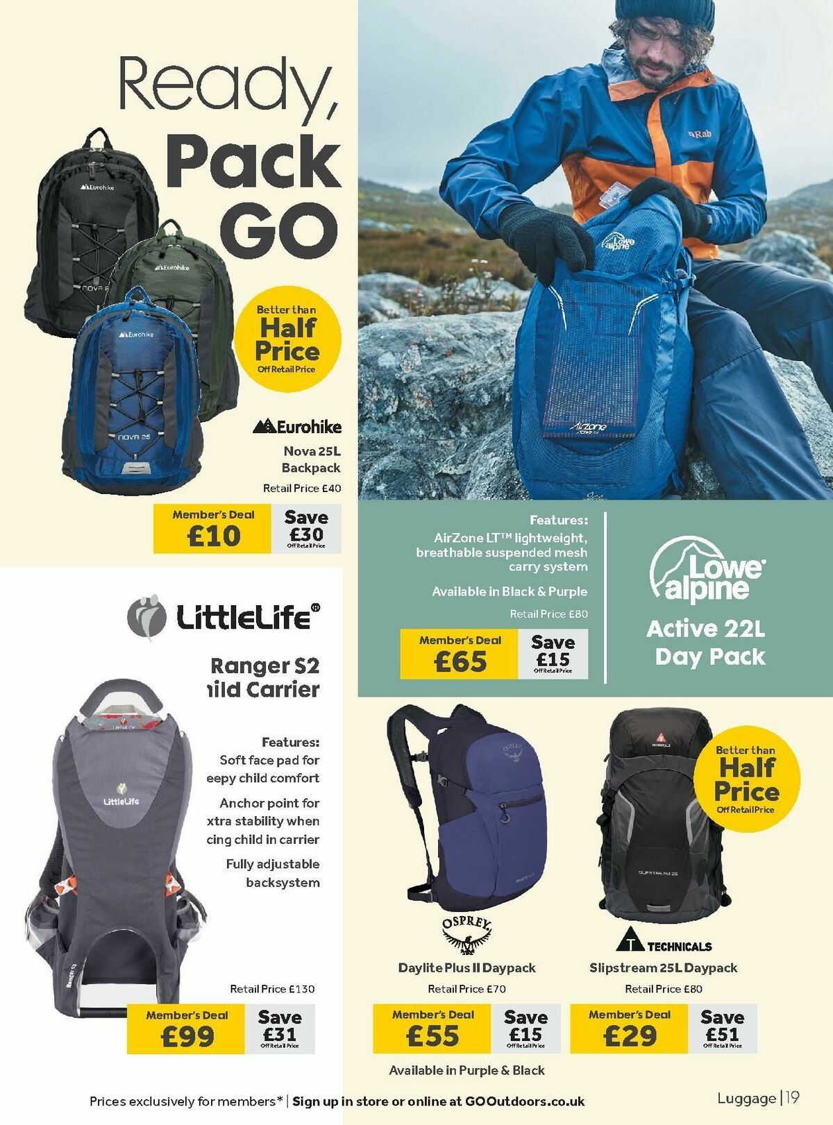 GO Outdoors Offers from 19 March