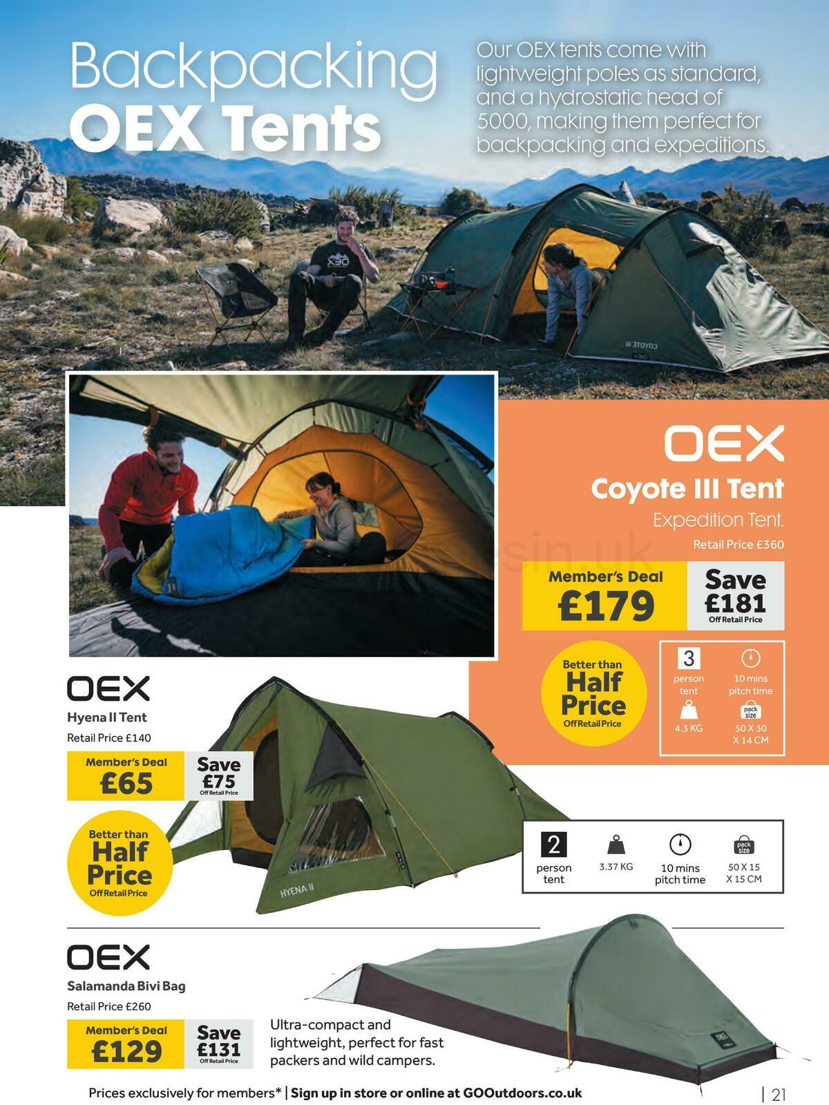 GO Outdoors Offers from 23 April