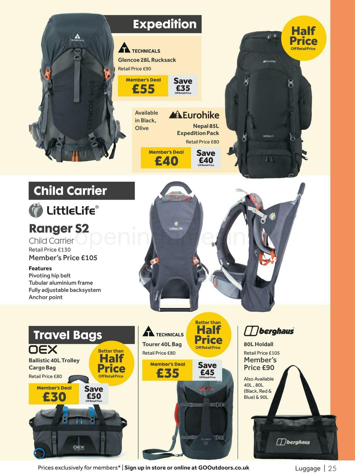 GO Outdoors Offers from 23 April