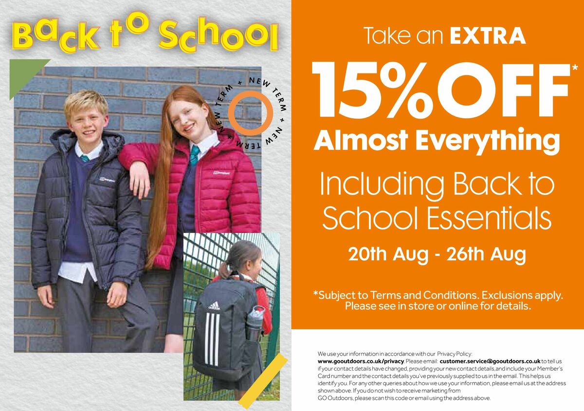 GO Outdoors Offers from 20 August