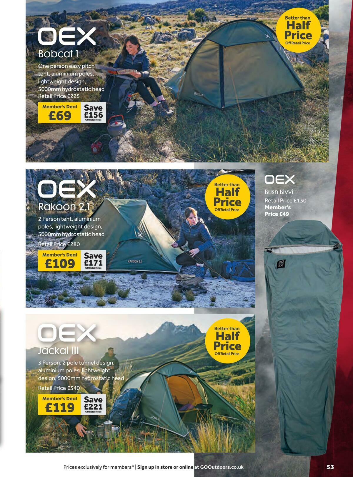 GO Outdoors Offers from 21 October