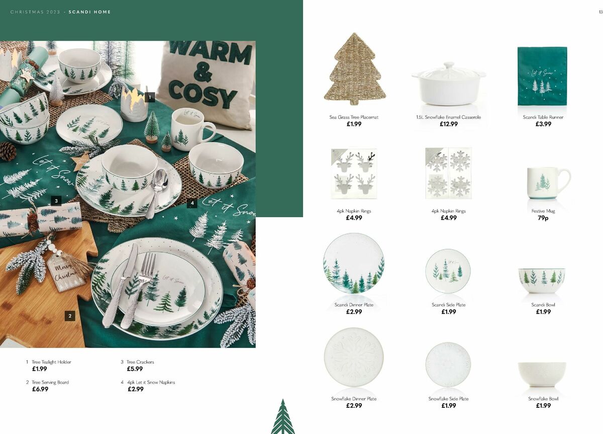 Home Bargains Christmas Lookbook Offers from 9 October