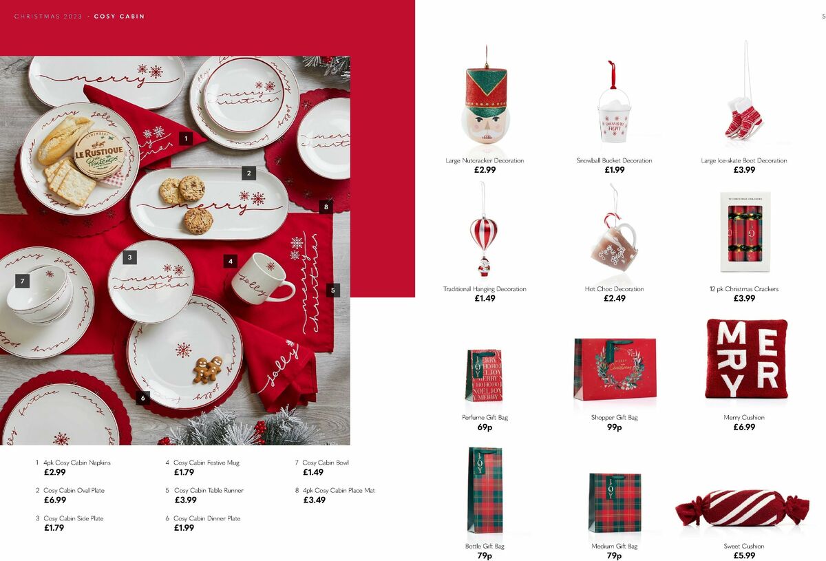 Home Bargains Christmas Lookbook Offers from 9 October