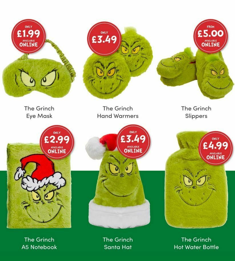 Home Bargains Get Cozy with The Grinch Offers from 3 November