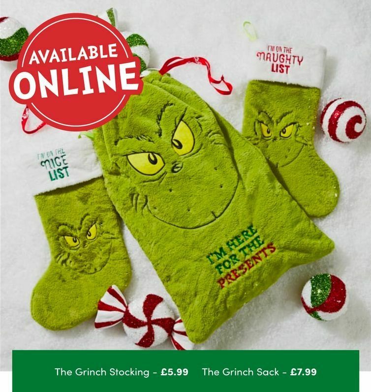 Home Bargains Get Cozy with The Grinch Offers from 3 November