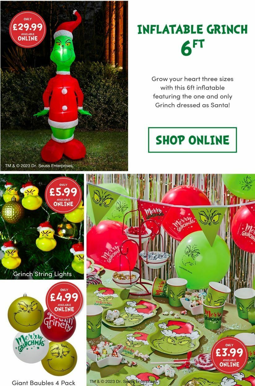 Home Bargains Get Cozy with The Grinch Offers from 3 November