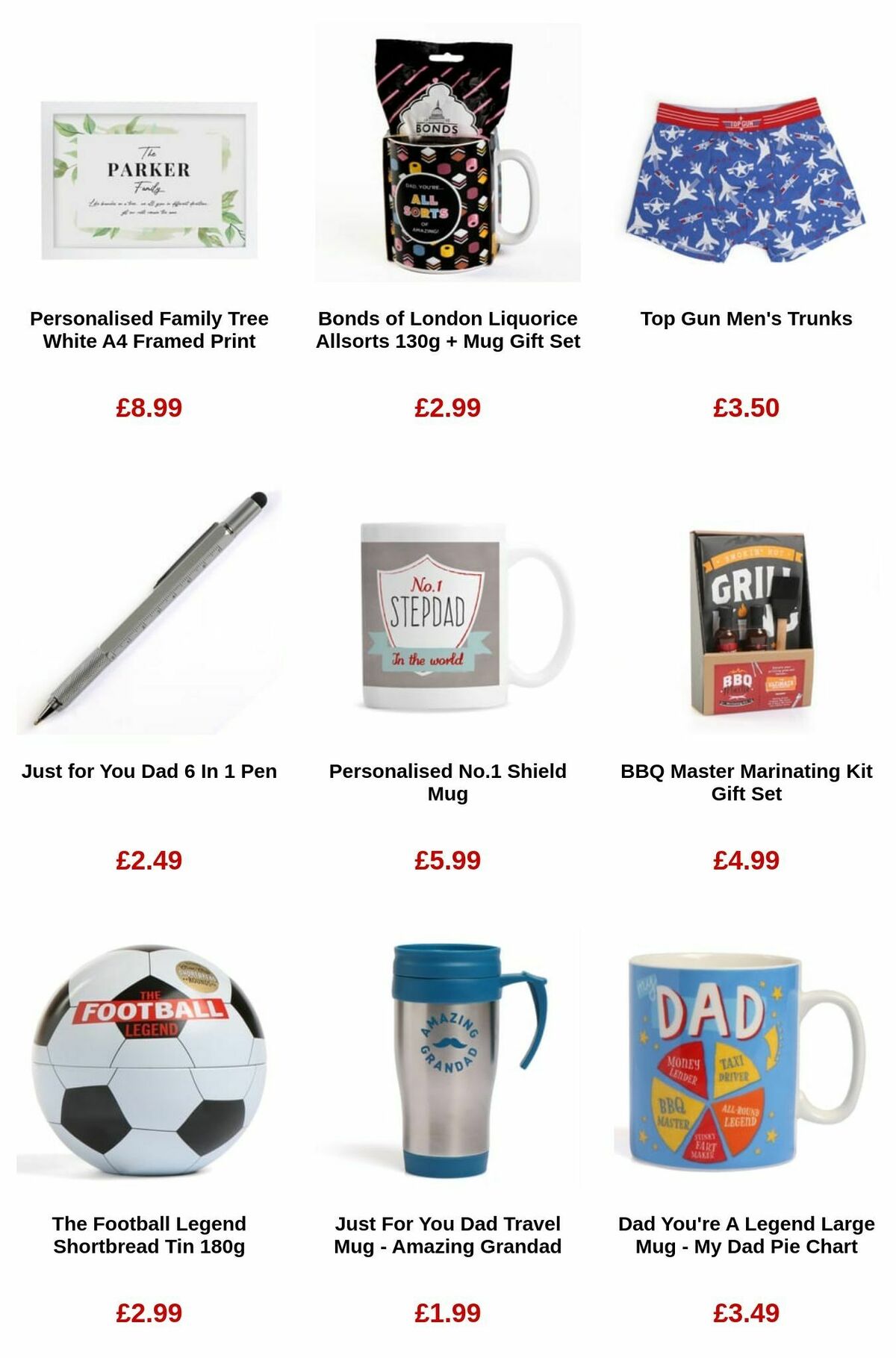 Home Bargains Father's Day Offers from 1 June