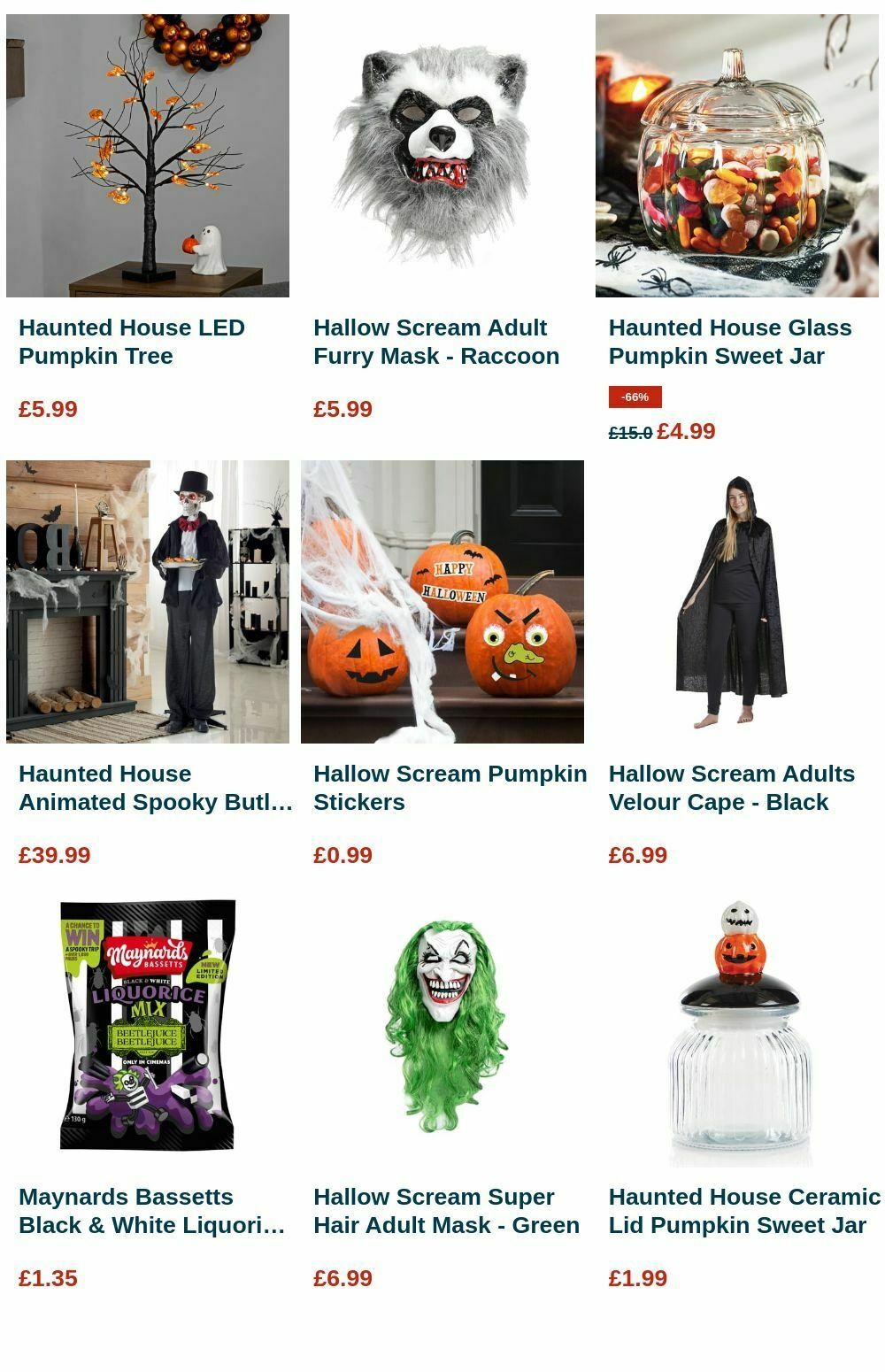 Home Bargains Halloween Offers from 3 September