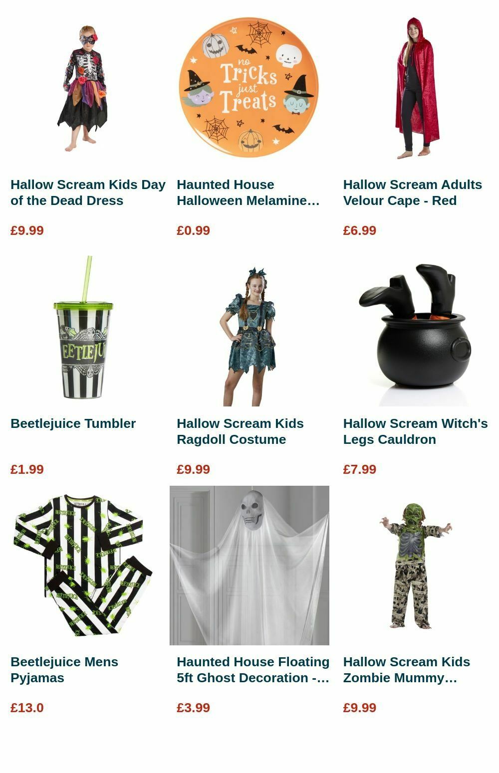 Home Bargains Halloween Offers from 3 September