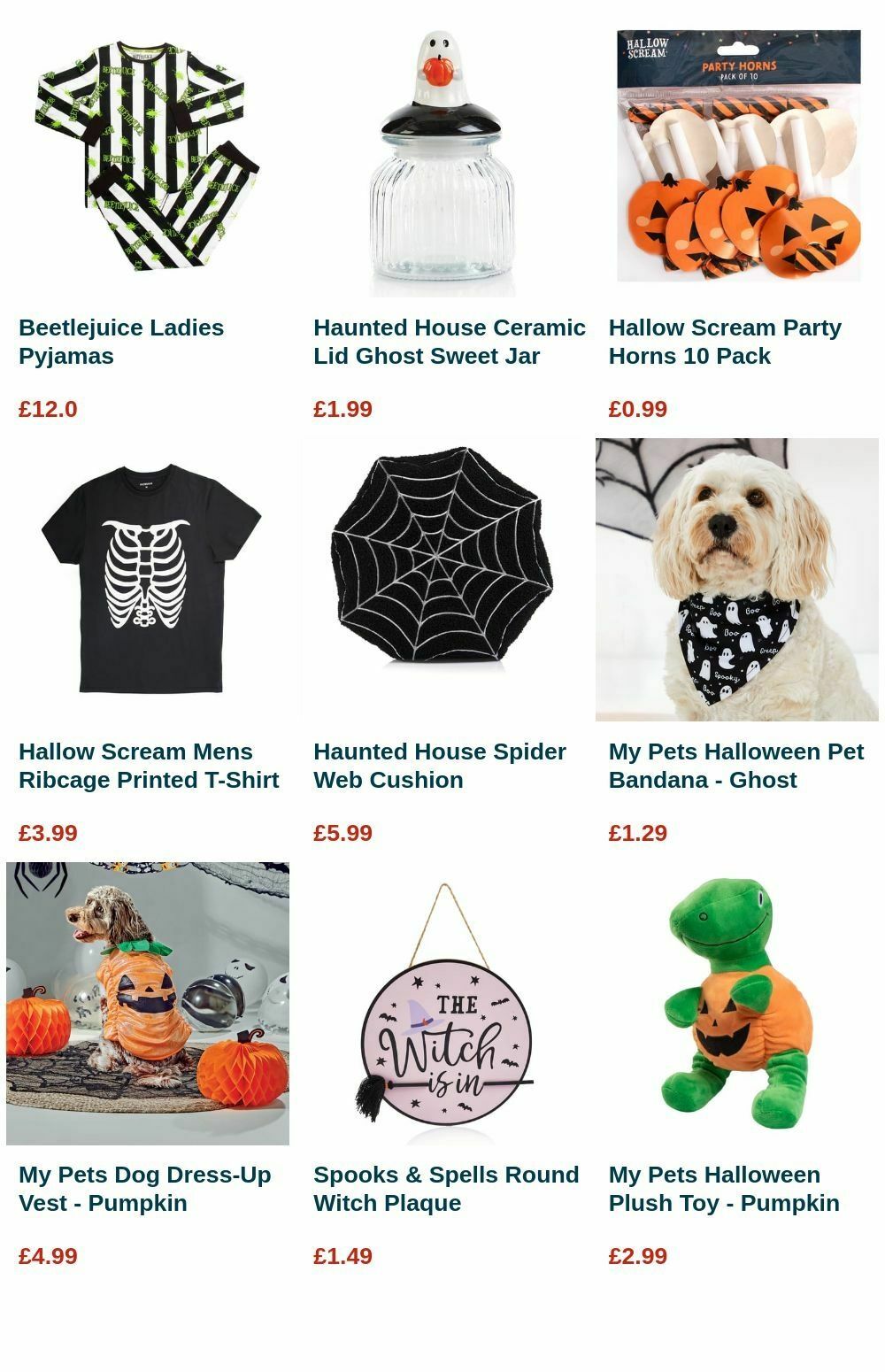 Home Bargains Halloween Offers from 3 September