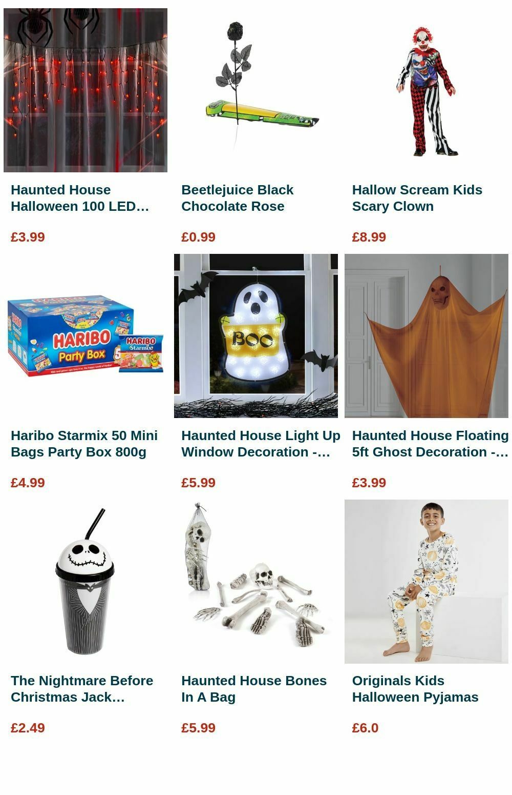 Home Bargains Halloween Offers from 3 September