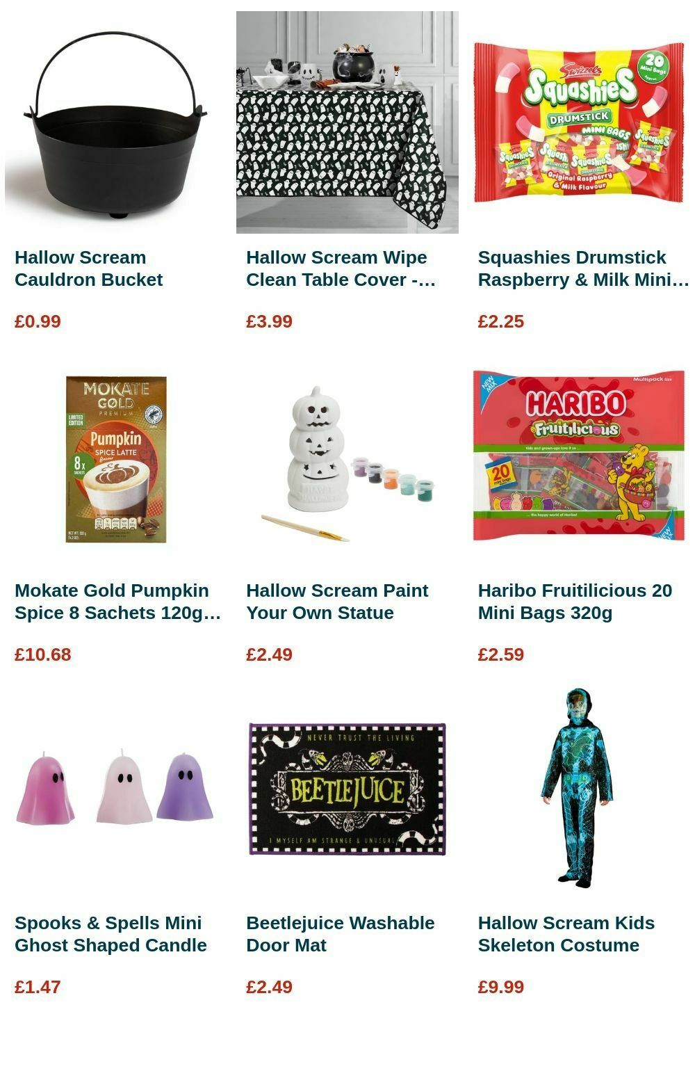 Home Bargains Halloween Offers from 3 September