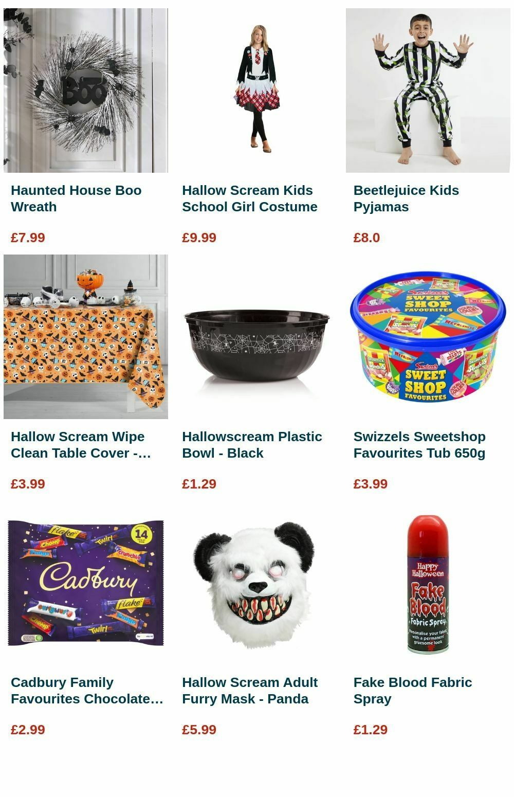 Home Bargains Halloween Offers from 3 September