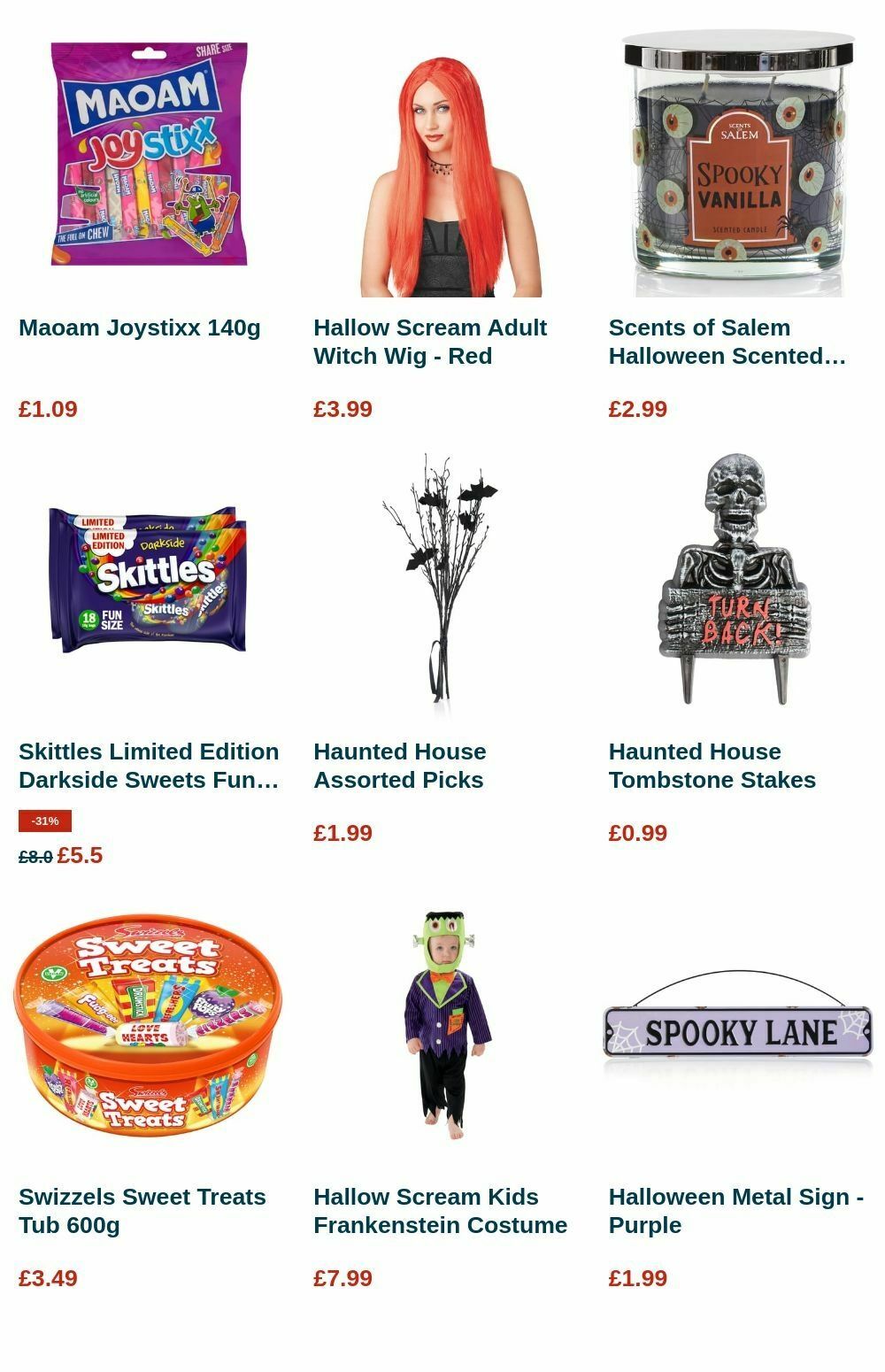 Home Bargains Halloween Offers from 3 September